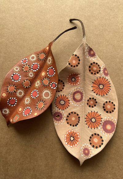 Leaf-Painting-Floral-leaves