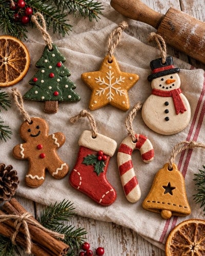 air-dry-clay-christmas-hanging-ornaments