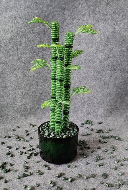 beaded-bamboo-plant