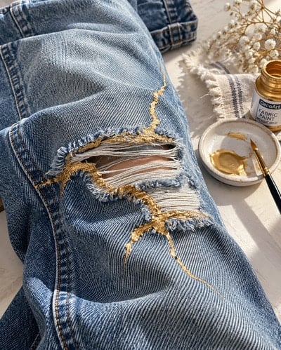 kintsugi-gold-fabric-painting-idea-on-jeans