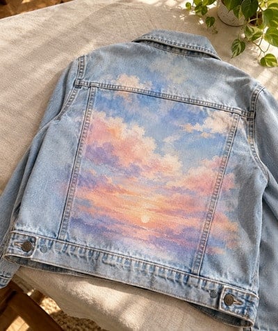 scenic-sky-on-denim-jacket-fabric-painting-idea