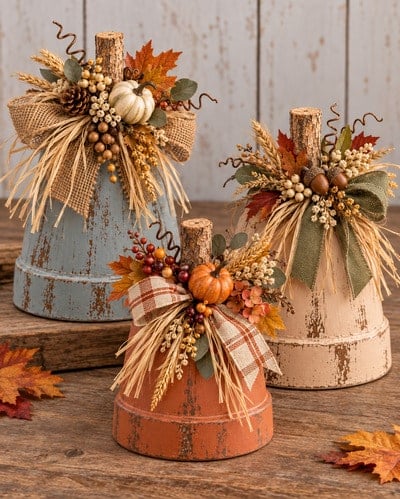 Terra cotta pumpkins