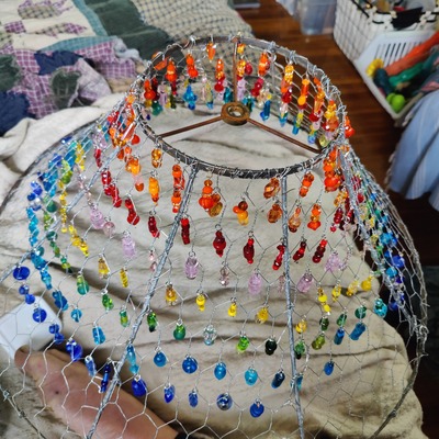 Repurposed-Lamp-Shade-Suncatcher