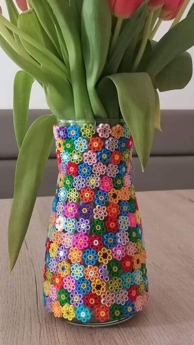 perler-bead-diy-vase-decor