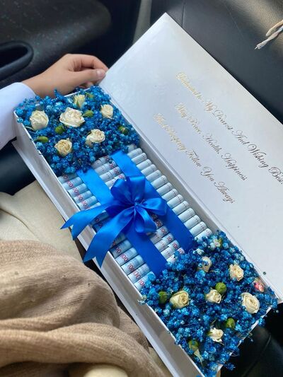 rolled-money-in-a-box-with-flowers-gift