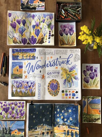 paint-art-a-day-journal-page-focus-on-one-word