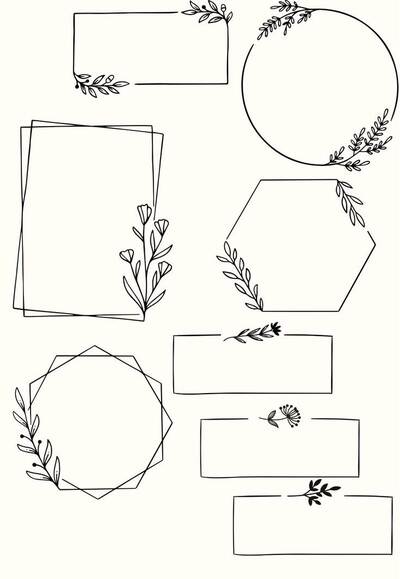 scrapbook-flora-line-art-frames-borders-outlines