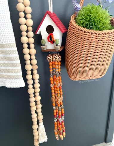 Make Cute Pipe Cleaner Birds For Beaded Birdhouse Suncatcher