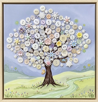 button-art-diy-spring-tree