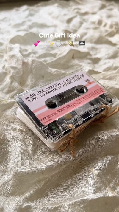 old-cassette-tape-birthday-keepsake-memory-gift-photo-album