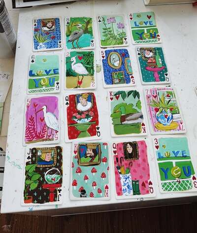 painted-playing-cards-art-colorful-whimsical-nature