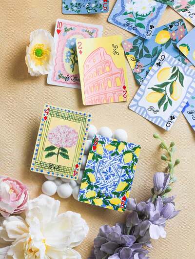 painted-playing-cards-art-italian-garden-summer-vibes