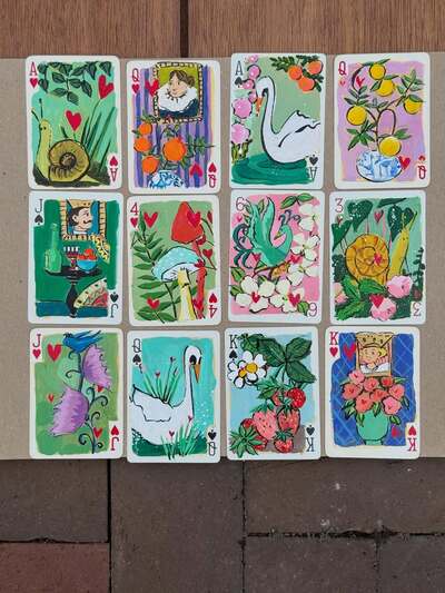 painted-playing-cards-art-nature-crafts