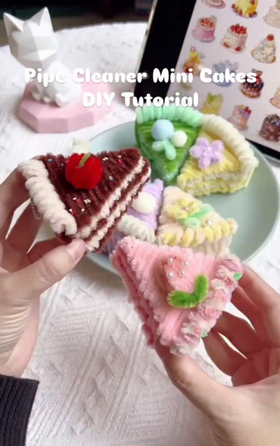 pipe-cleaner-crafts-food-and-cake-ideas