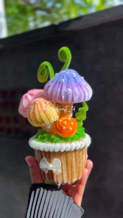 pipe-cleaner-crafts-mushroom-in-a-pot