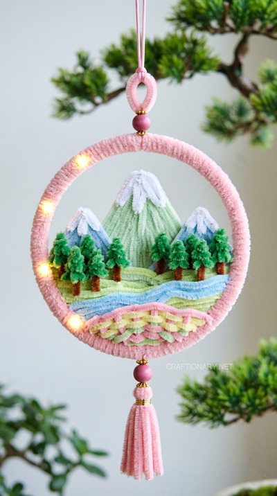 pipe-cleaner-landscape-art-hanging-ornament