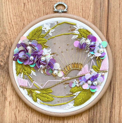 sequin-art-lilac-flowers-wall-craft-kit