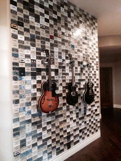 stunning-old-cassettes-wall-backdrop-feature-wall-accent-wall