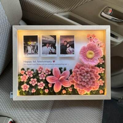 anniverary-shadow-box-pipe-cleaner-art