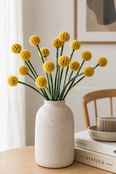 pipe-cleaner-billy-button-craspedia-flower