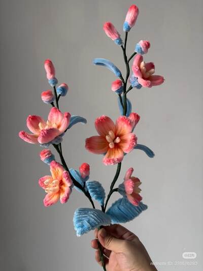 pipe-cleaner-magnolia-flower-branches-diy