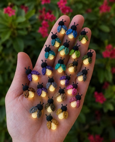 crochet-fireflies-miniature-crochet-free-pattern-diy