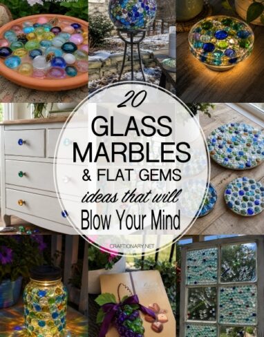 Glass Marbles and Glass Gems: 20 Creative Uses and Craft Ideas