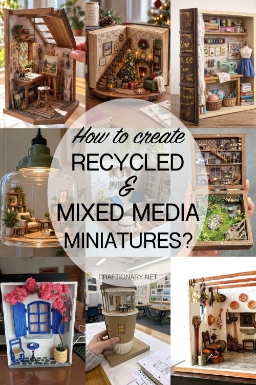 miniatures-paper-recycled-mixed-media-crafts
