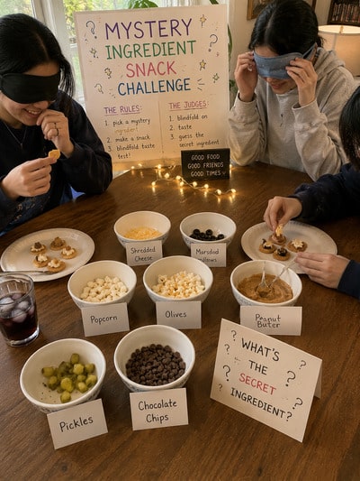 mystery-ingredient-snack-challenge-friends-activity-at-home