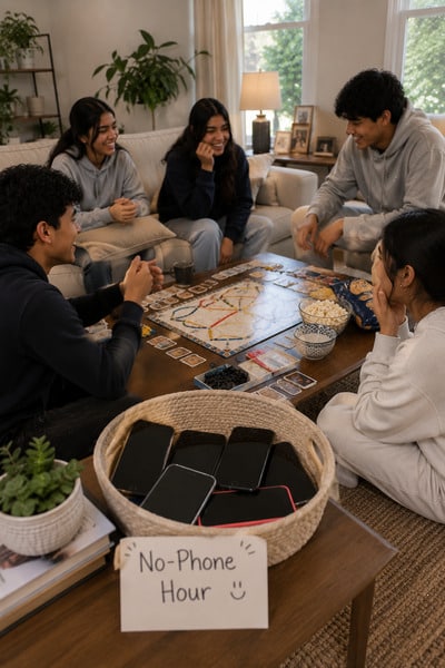 no-phone-hour-with-friends-at-home