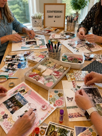scrapbook-swap-night-to-do-with-friends-at-home