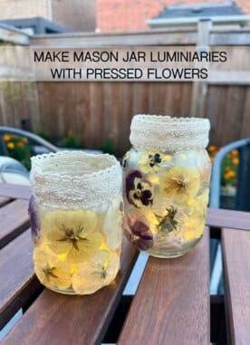 Dried Flower Mason Jar Luminaries: The Cozy DIY Light Project
