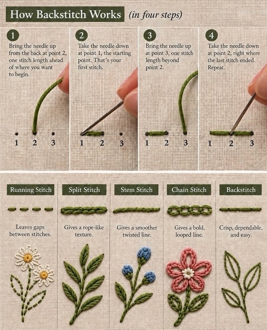 comparing-backstitch-with-stem-stitch-split-stitch-chain-stitch-running-stitch
